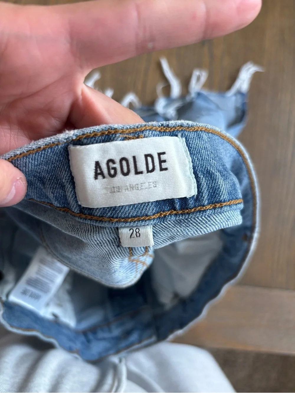 Light Blue Denim Cutoff Shorts